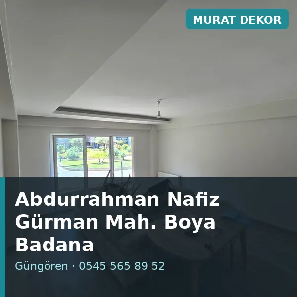 Abdurrahman Nafiz Gürman Mahallesi (Güngören) boya badana ve tadilat - Murat Dekor Abdurrahman Nafiz Gürman Mahallesi (Güngören) boya badana ve tadilat - Murat Dekor