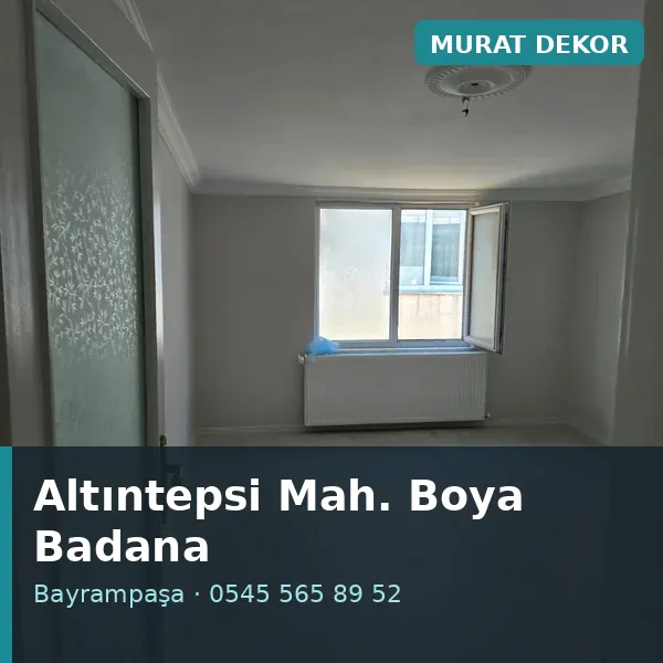 Altıntepsi Mahallesi (Bayrampaşa) boya badana ve tadilat - Murat Dekor Altıntepsi Mahallesi (Bayrampaşa) boya badana ve tadilat - Murat Dekor