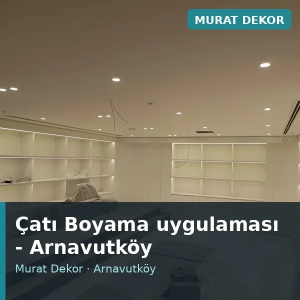 Çatı Boyama uygulama örneği, Arnavutköy bölgesi