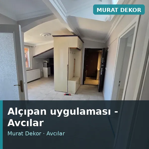 Alçıpan uygulama örneği, Avcılar bölgesi Alçıpan uygulama örneği, Avcılar bölgesi