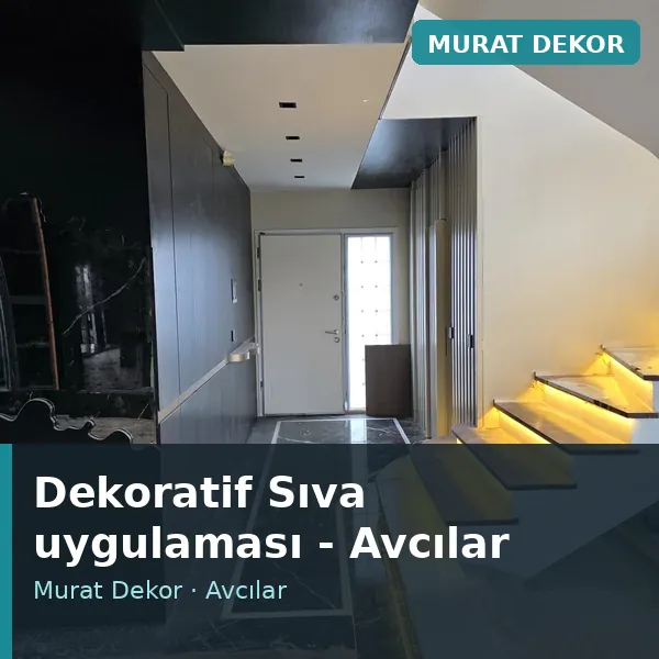Dekoratif Sıva uygulama örneği, Avcılar bölgesi