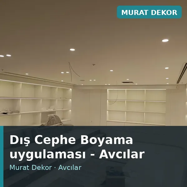 Dış Cephe Boyama uygulama örneği, Avcılar bölgesi
