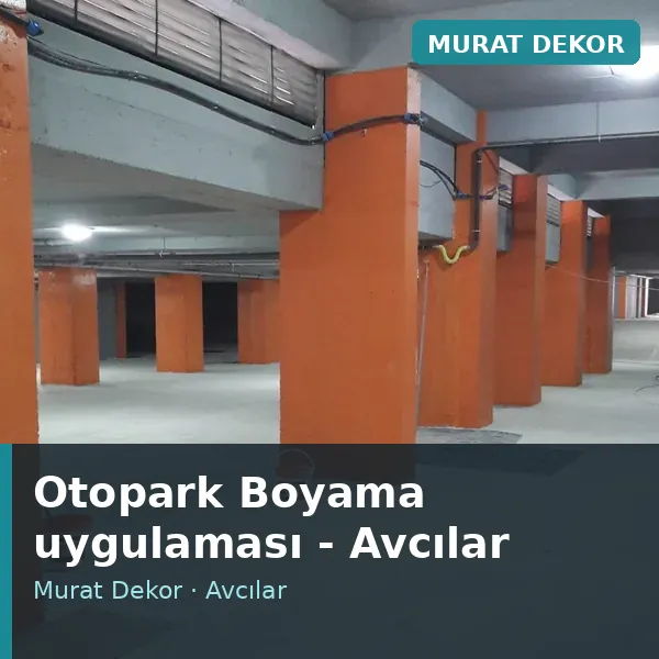Otopark Boyama uygulama örneği, Avcılar bölgesi