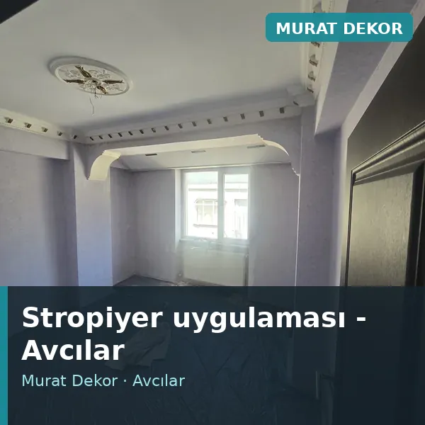 Stropiyer uygulama örneği, Avcılar bölgesi Stropiyer uygulama örneği, Avcılar bölgesi