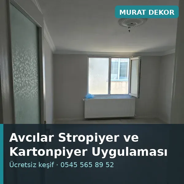 Avcılar stropiyer ve kartonpiyer uygulaması - Murat Dekor Avcılar stropiyer ve kartonpiyer uygulaması - Murat Dekor