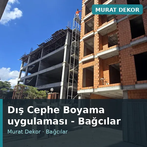 Dış Cephe Boyama uygulama örneği, Bağcılar bölgesi