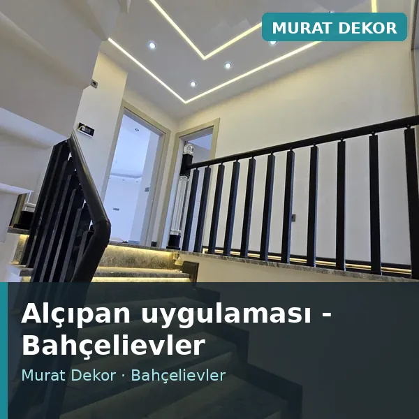 Alçıpan uygulama örneği, Bahçelievler bölgesi Alçıpan uygulama örneği, Bahçelievler bölgesi