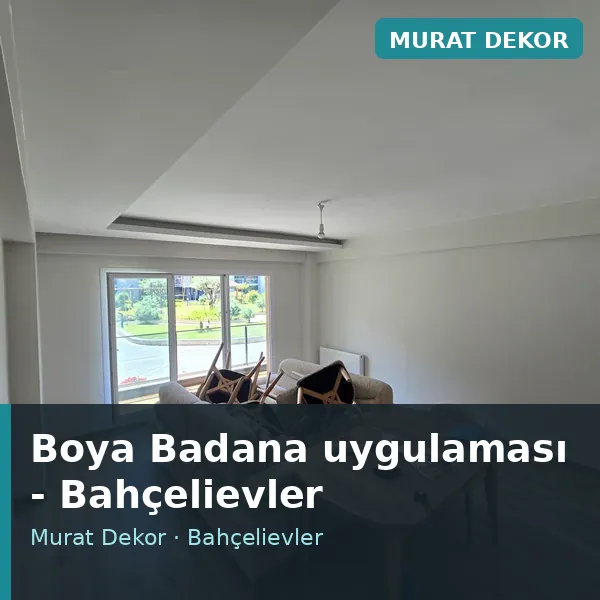 Boya Badana uygulama örneği, Bahçelievler bölgesi