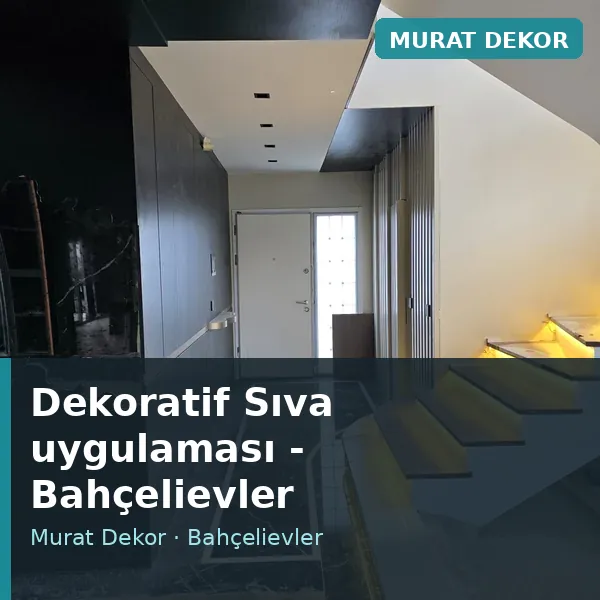 Dekoratif Sıva uygulama örneği, Bahçelievler bölgesi Dekoratif Sıva uygulama örneği, Bahçelievler bölgesi