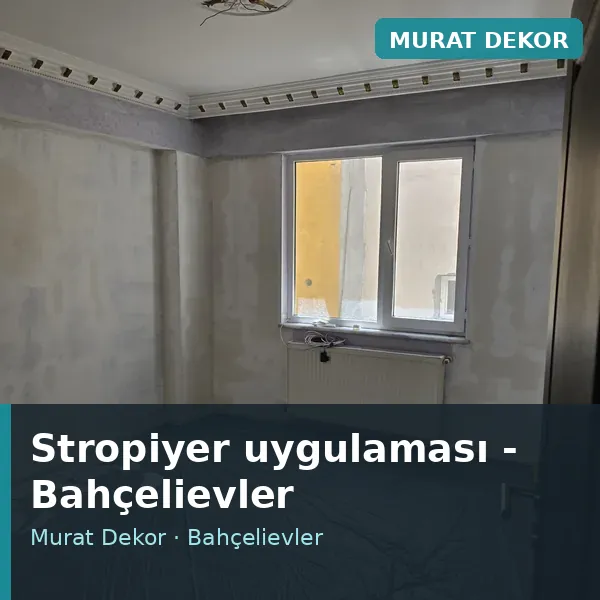 Stropiyer uygulama örneği, Bahçelievler bölgesi Stropiyer uygulama örneği, Bahçelievler bölgesi