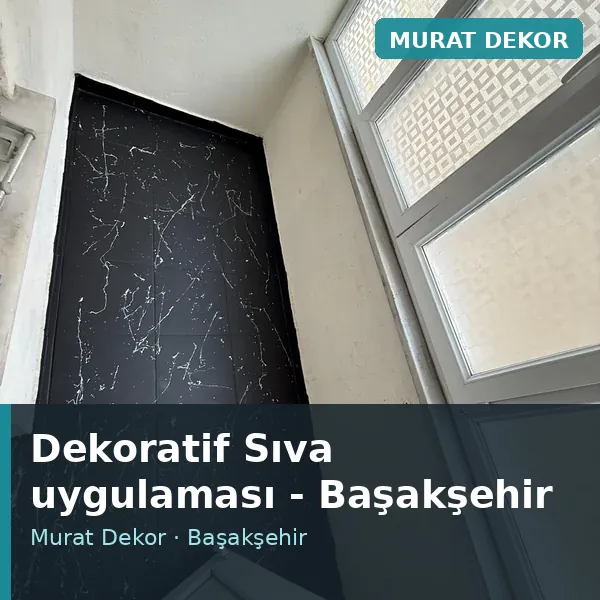 Dekoratif Sıva uygulama örneği, Başakşehir bölgesi