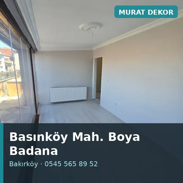 Basınköy Mahallesi (Bakırköy) boya badana ve tadilat - Murat Dekor Basınköy Mahallesi (Bakırköy) boya badana ve tadilat - Murat Dekor