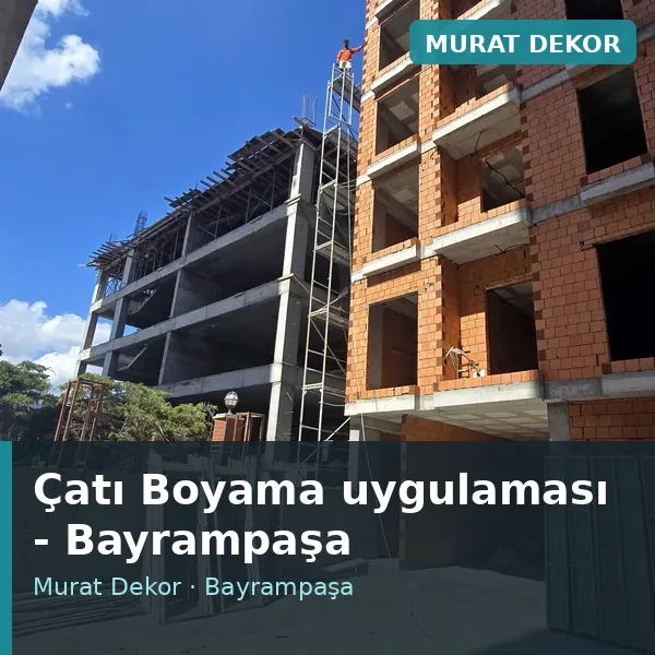 Çatı Boyama uygulama örneği, Bayrampaşa bölgesi
