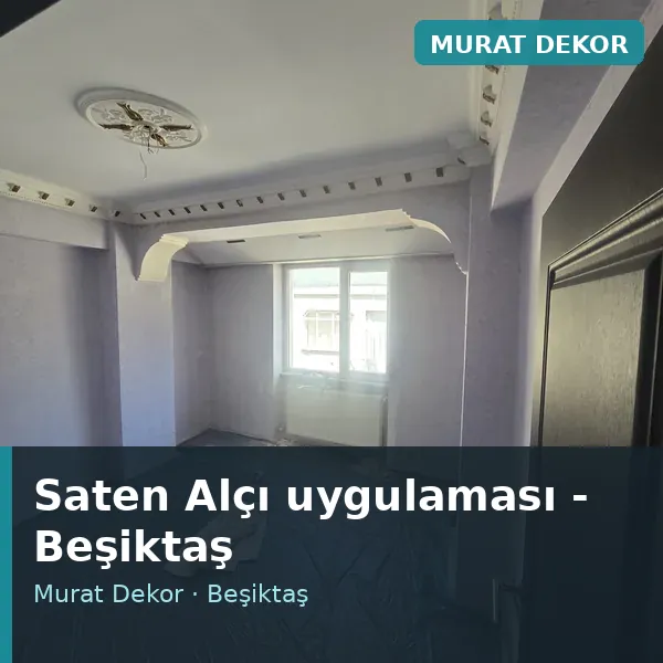 Saten Alçı uygulama örneği, Beşiktaş bölgesi