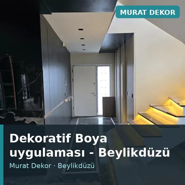 Dekoratif Boya uygulama örneği, Beylikdüzü bölgesi