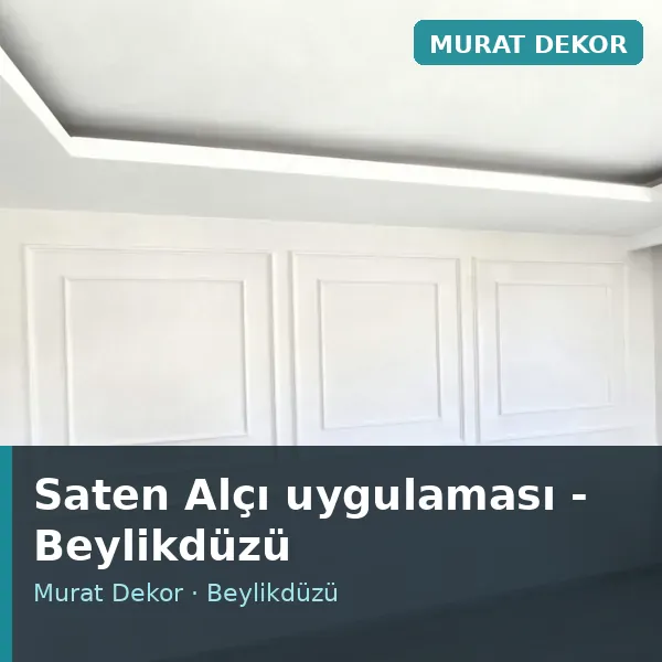 Saten Alçı uygulama örneği, Beylikdüzü bölgesi Saten Alçı uygulama örneği, Beylikdüzü bölgesi
