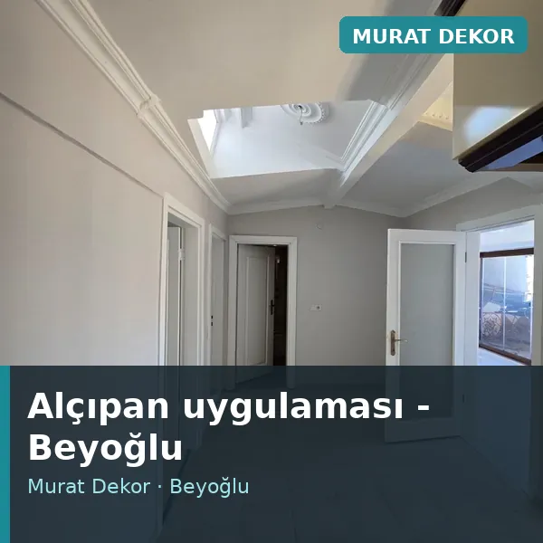 Alçıpan uygulama örneği, Beyoğlu bölgesi