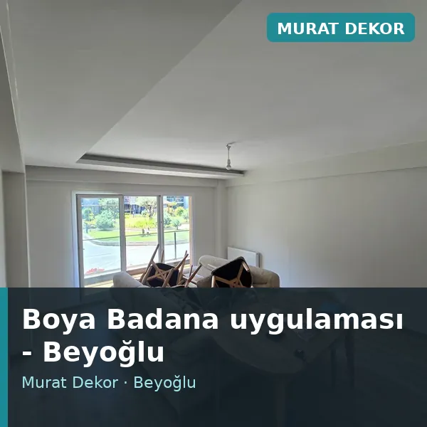 Boya Badana uygulama örneği, Beyoğlu bölgesi Boya Badana uygulama örneği, Beyoğlu bölgesi