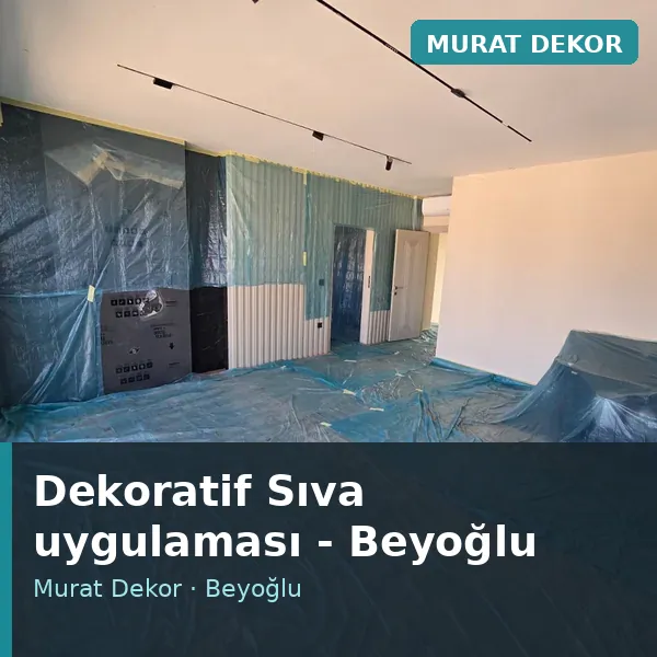 Dekoratif Sıva uygulama örneği, Beyoğlu bölgesi Dekoratif Sıva uygulama örneği, Beyoğlu bölgesi