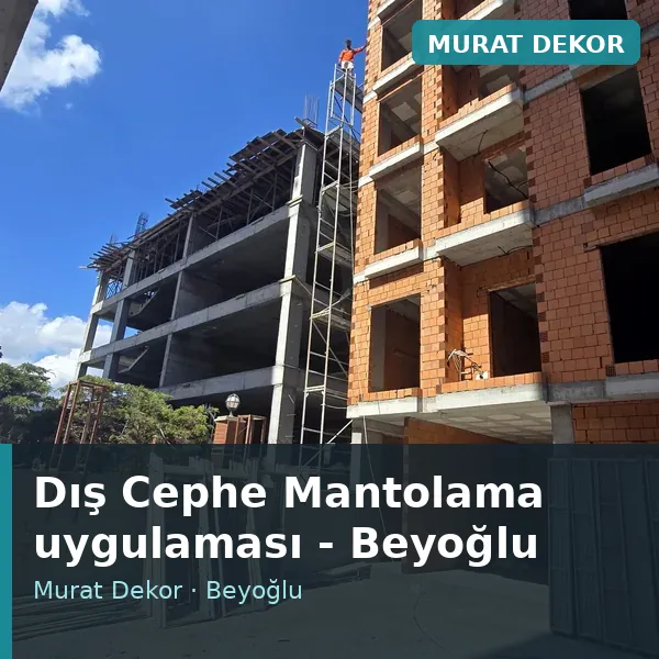 Dış Cephe Mantolama uygulama örneği, Beyoğlu bölgesi