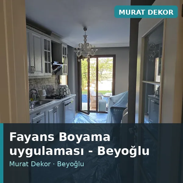 Fayans Boyama uygulama örneği, Beyoğlu bölgesi Fayans Boyama uygulama örneği, Beyoğlu bölgesi