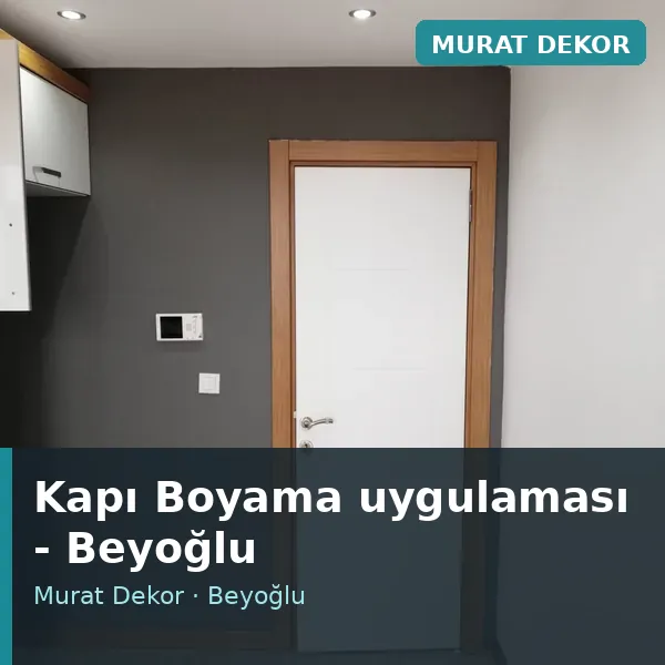 Kapı Boyama uygulama örneği, Beyoğlu bölgesi