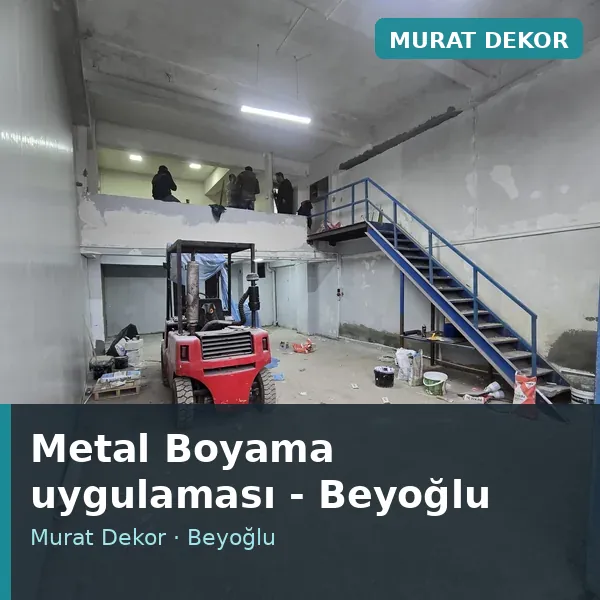Metal Boyama uygulama örneği, Beyoğlu bölgesi Metal Boyama uygulama örneği, Beyoğlu bölgesi