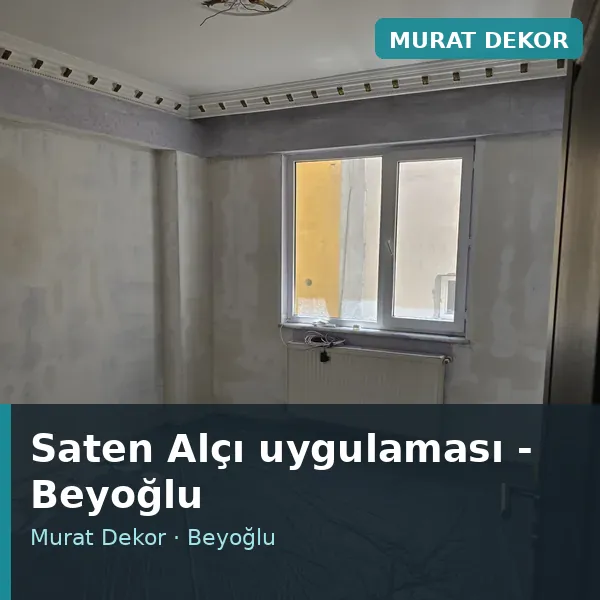 Saten Alçı uygulama örneği, Beyoğlu bölgesi Saten Alçı uygulama örneği, Beyoğlu bölgesi