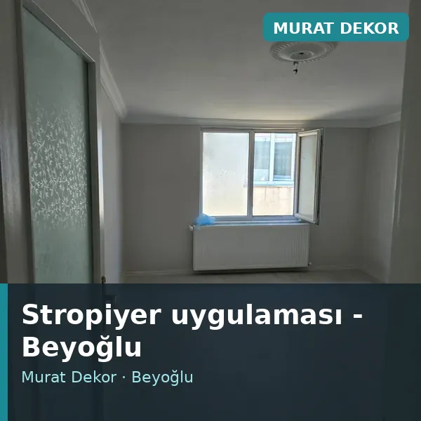 Stropiyer uygulama örneği, Beyoğlu bölgesi