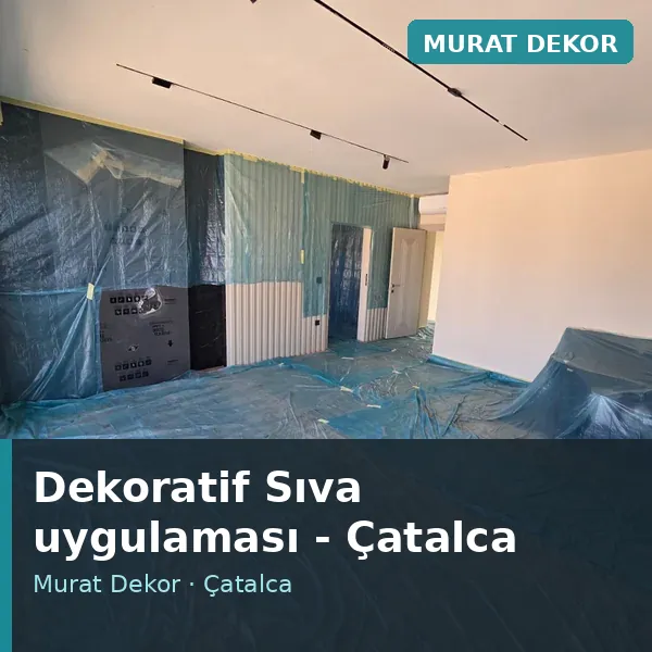 Dekoratif Sıva uygulama örneği, Çatalca bölgesi Dekoratif Sıva uygulama örneği, Çatalca bölgesi