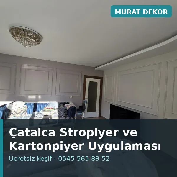 Çatalca stropiyer ve kartonpiyer uygulaması - Murat Dekor Çatalca stropiyer ve kartonpiyer uygulaması - Murat Dekor