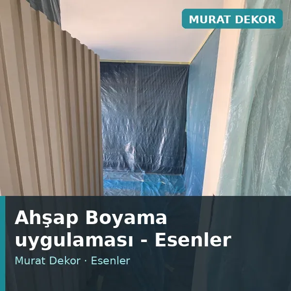 Ahşap Boyama uygulama örneği, Esenler bölgesi Ahşap Boyama uygulama örneği, Esenler bölgesi