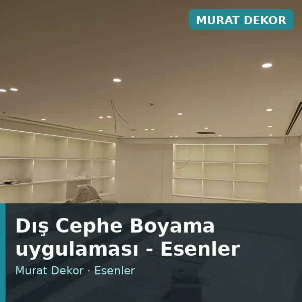 Dış Cephe Boyama uygulama örneği, Esenler bölgesi