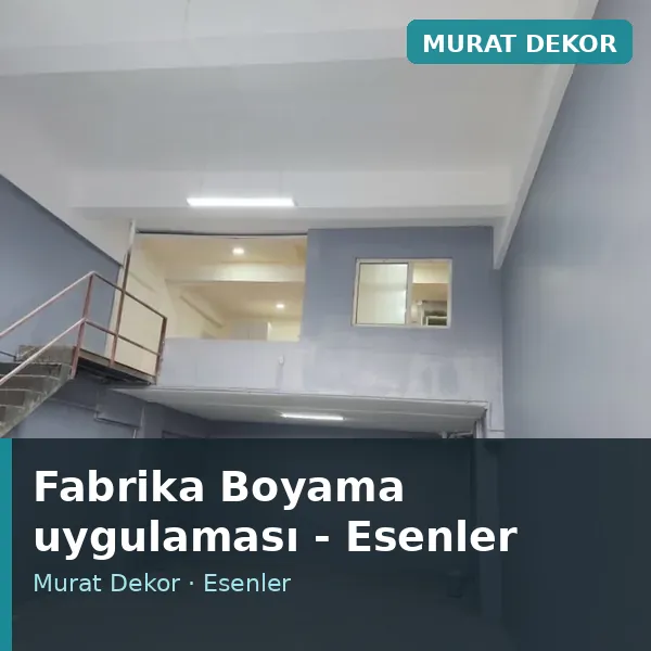 Fabrika Boyama uygulama örneği, Esenler bölgesi