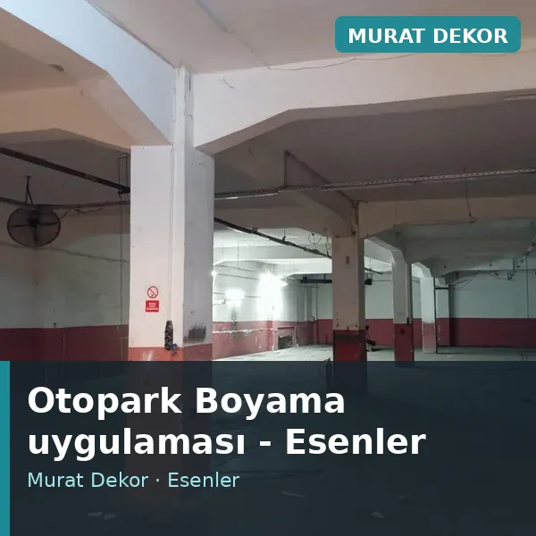 Otopark Boyama uygulama örneği, Esenler bölgesi