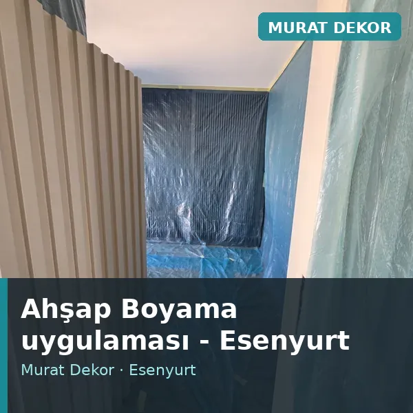 Ahşap Boyama uygulama örneği, Esenyurt bölgesi
