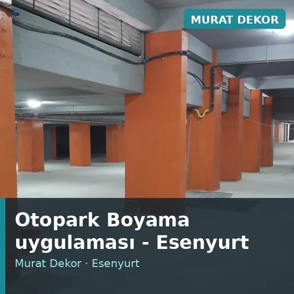 Otopark Boyama uygulama örneği, Esenyurt bölgesi