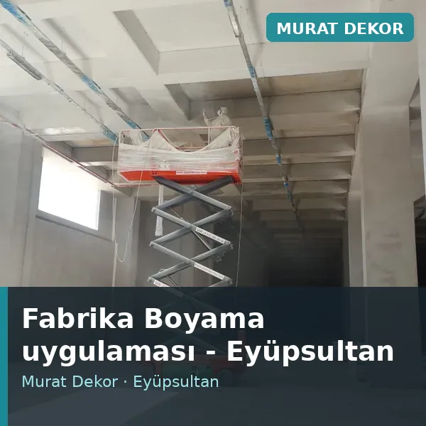 Fabrika Boyama uygulama örneği, Eyüpsultan bölgesi Fabrika Boyama uygulama örneği, Eyüpsultan bölgesi
