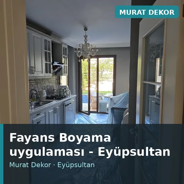 Fayans Boyama uygulama örneği, Eyüpsultan bölgesi Fayans Boyama uygulama örneği, Eyüpsultan bölgesi