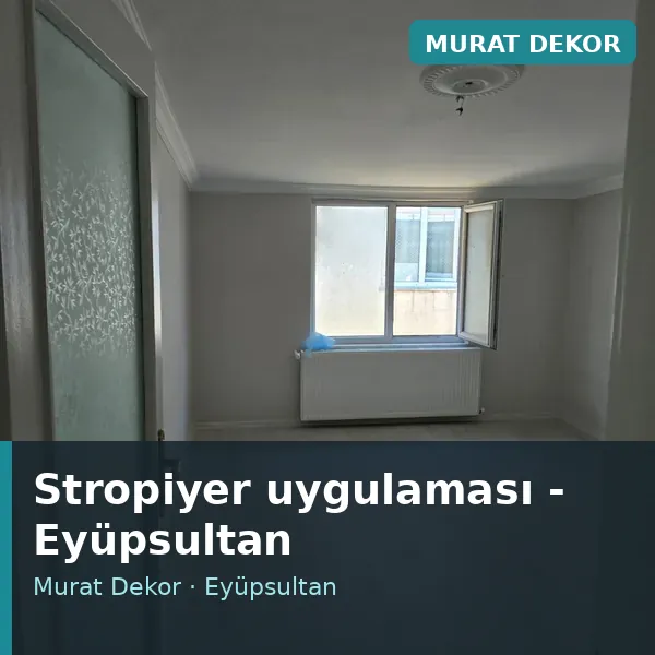 Stropiyer uygulama örneği, Eyüpsultan bölgesi Stropiyer uygulama örneği, Eyüpsultan bölgesi