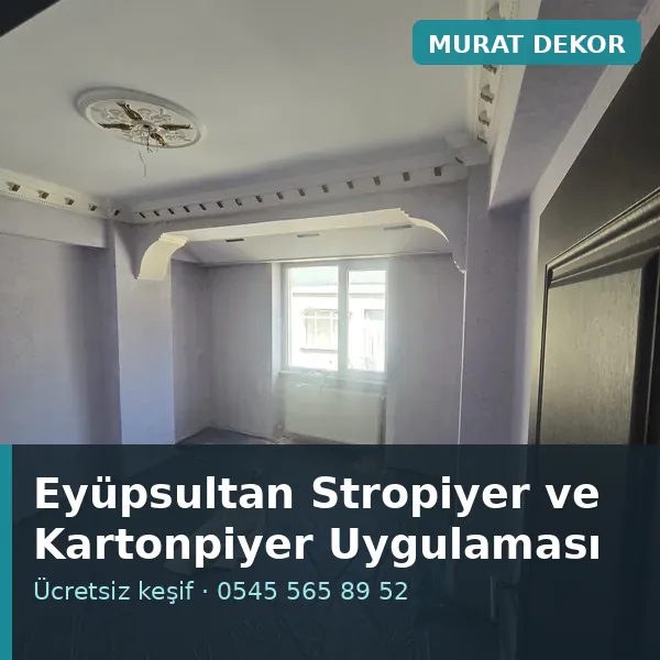 Eyüpsultan stropiyer ve kartonpiyer uygulaması - Murat Dekor Eyüpsultan stropiyer ve kartonpiyer uygulaması - Murat Dekor