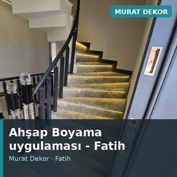 Ahşap Boyama uygulama örneği, Fatih bölgesi