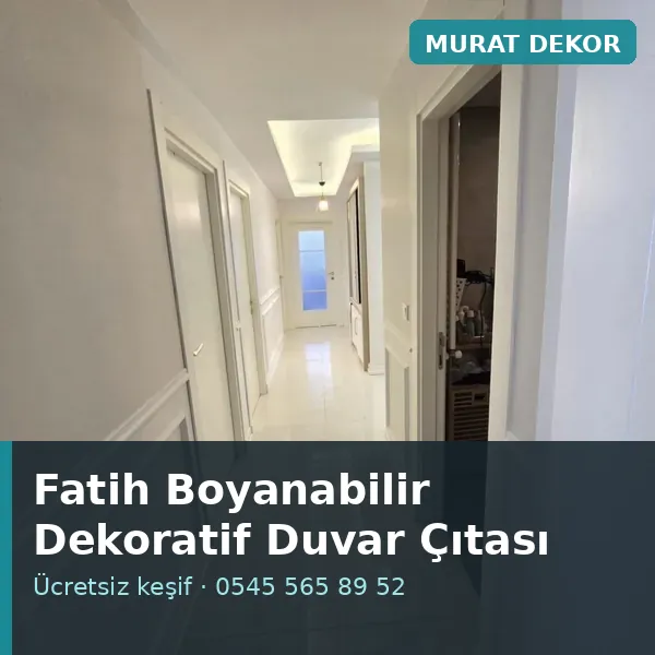 Fatih boyanabilir dekoratif duvar çıtası - Murat Dekor Fatih boyanabilir dekoratif duvar çıtası - Murat Dekor