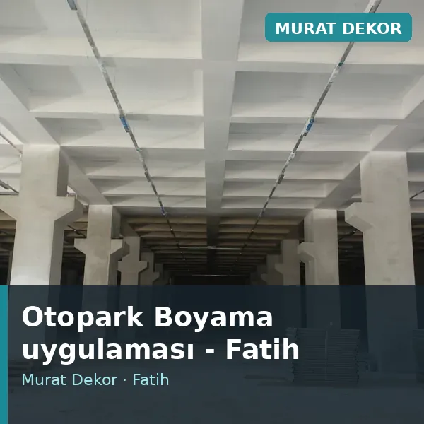 Otopark Boyama uygulama örneği, Fatih bölgesi
