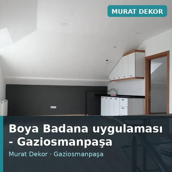 Boya Badana uygulama örneği, Gaziosmanpaşa bölgesi Boya Badana uygulama örneği, Gaziosmanpaşa bölgesi