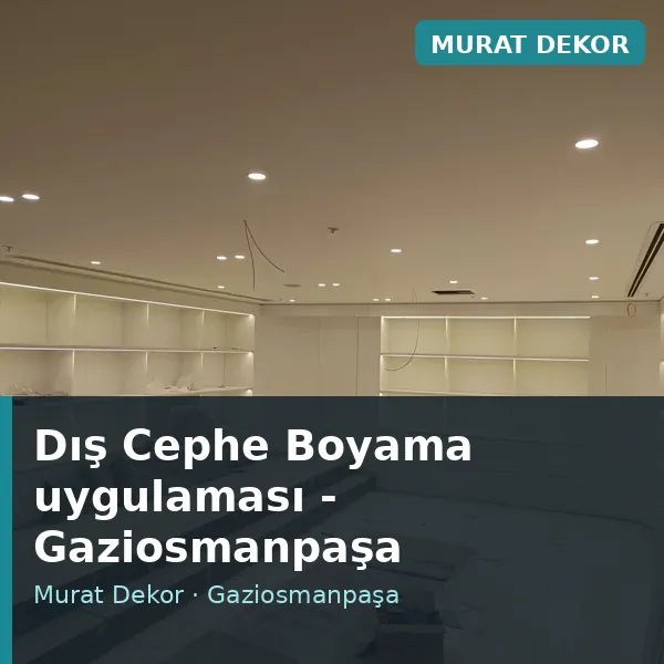Dış Cephe Boyama uygulama örneği, Gaziosmanpaşa bölgesi