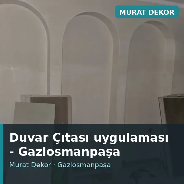 Duvar Çıtası uygulama örneği, Gaziosmanpaşa bölgesi