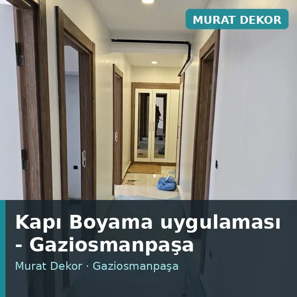 Kapı Boyama uygulama örneği, Gaziosmanpaşa bölgesi