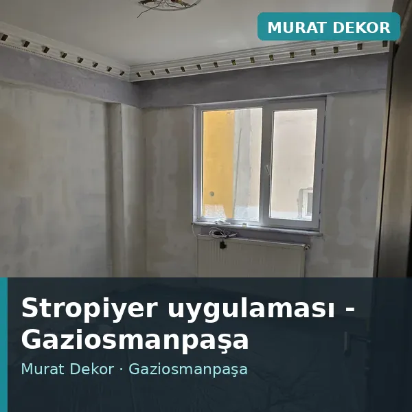 Stropiyer uygulama örneği, Gaziosmanpaşa bölgesi