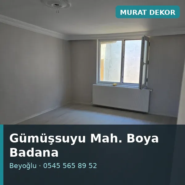Gümüşsuyu Mahallesi (Beyoğlu) boya badana ve tadilat - Murat Dekor Gümüşsuyu Mahallesi (Beyoğlu) boya badana ve tadilat - Murat Dekor
